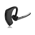 V9 Jerry black Bluetooth headset with ear-bud and charging cable on a white background