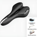 Bicycle cushion with PU leather surface and waterproof cover set including wrench and tyre repair kit