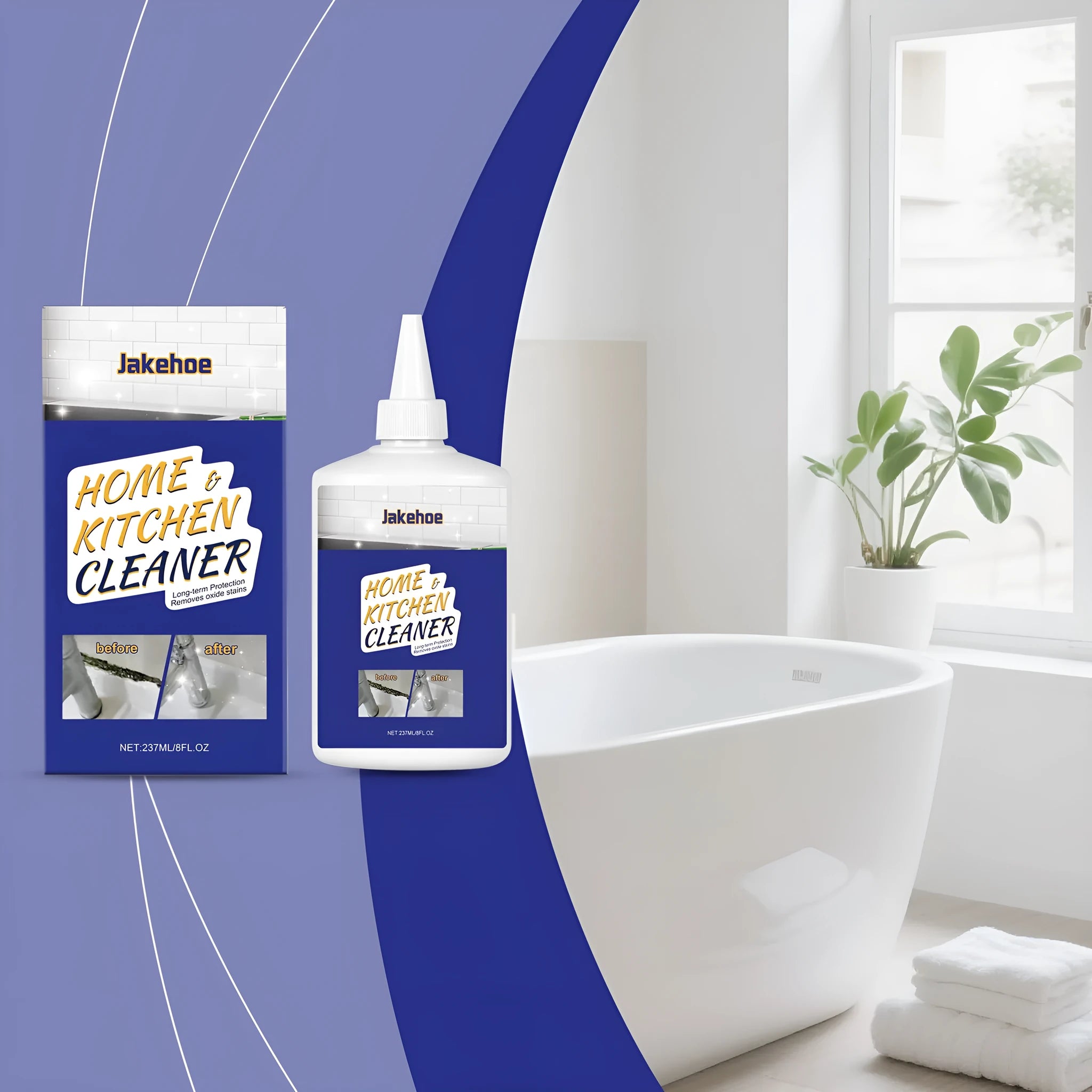 237ml multi-purpose decontamination gel bottle for household kitchen and bathroom cleaning