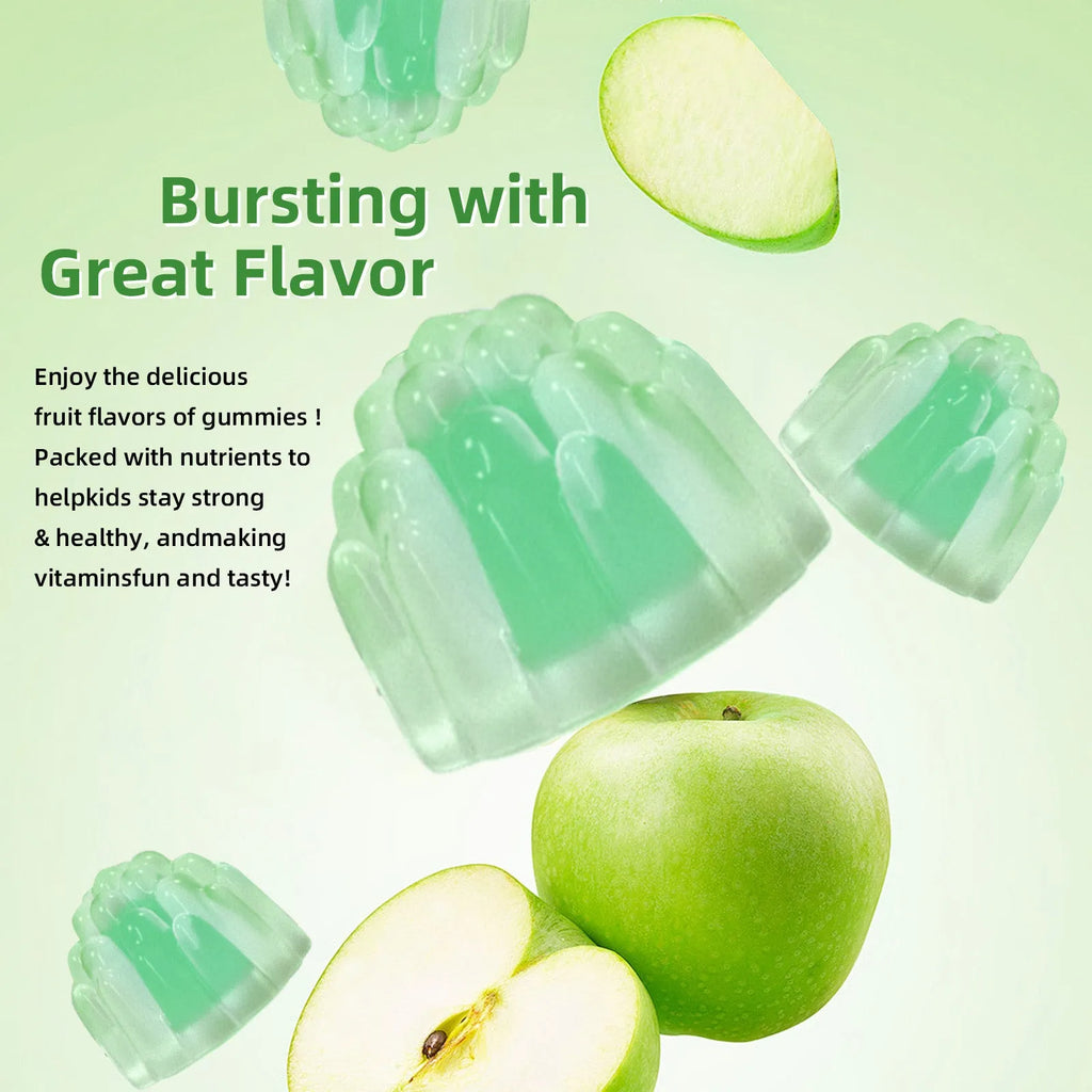 Bottle of 60 kids multivitamin gummies with original flavour for daily immunity support