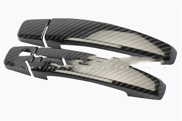 Carbon fibre pattern door handle decoration cover for Opel Vauxhall Astra H and J models