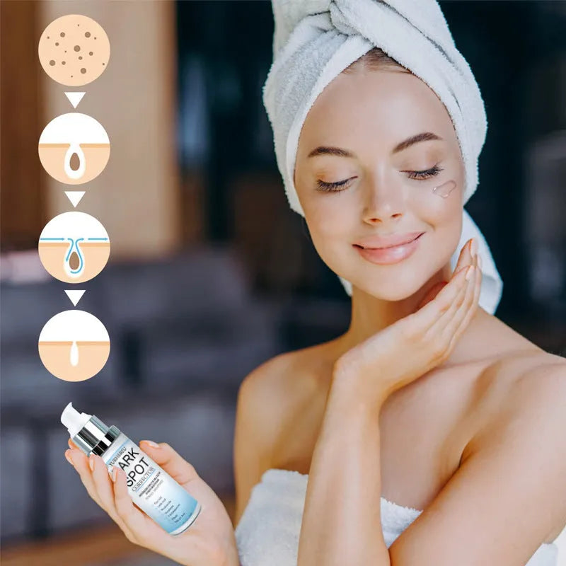 Spot lightening essence bottle for brightening, moisturising and tightening skin