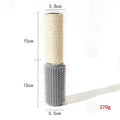 Brown or grey sisal cat scratching post measuring 30cm tall