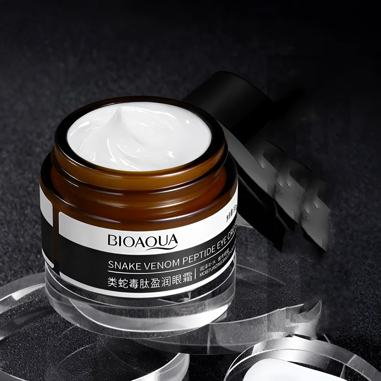30g peptide firming eye cream jar for nourishing moisturising eye care and dark circles.