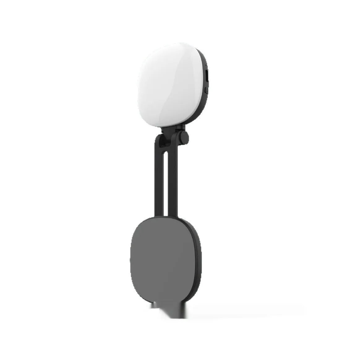 Black and white mobile phone magnetic selfie fill light with adjustable colour temperatures and dimming control