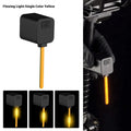 Bicycle taillight with flowing water light patterns mounted on bicycle seat tube