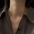 S925 sterling silver geometric oval pendant necklace with jelly opal gemstone