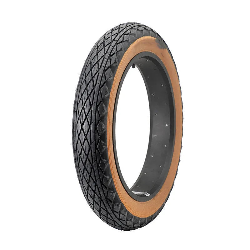 Brown skin edge replacement tyre for snowmobile and electric beach car with 20-inch diameter