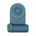 Black 3-in-1 magnetic phone camera handle with rotatable stand and PU leather grip