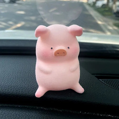 Resin cartoon pig figurine car dashboard ornament decoration