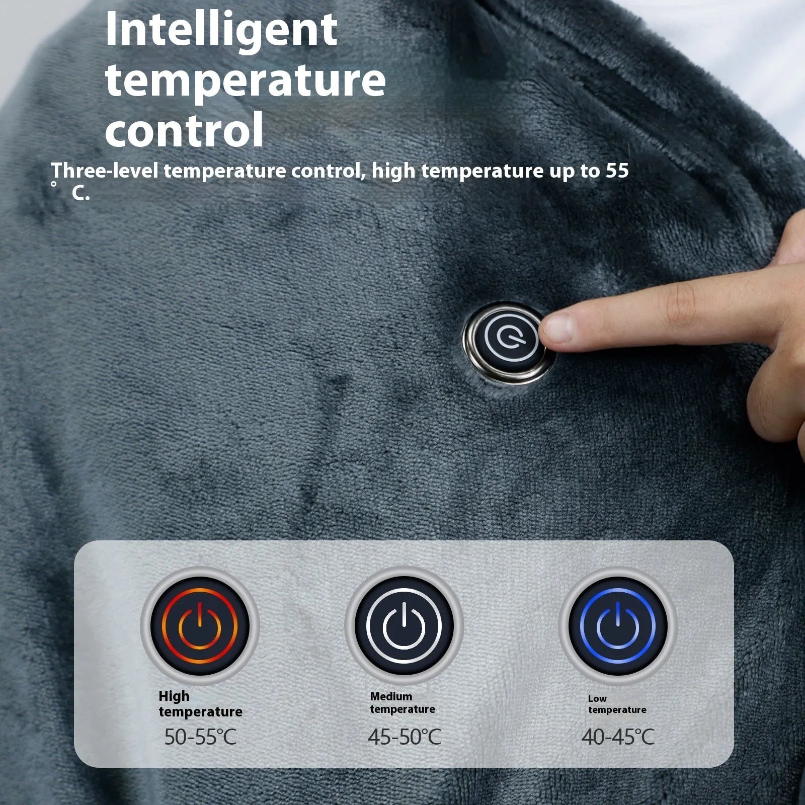 Single person USB electric blanket in multifunctional width for office desk use