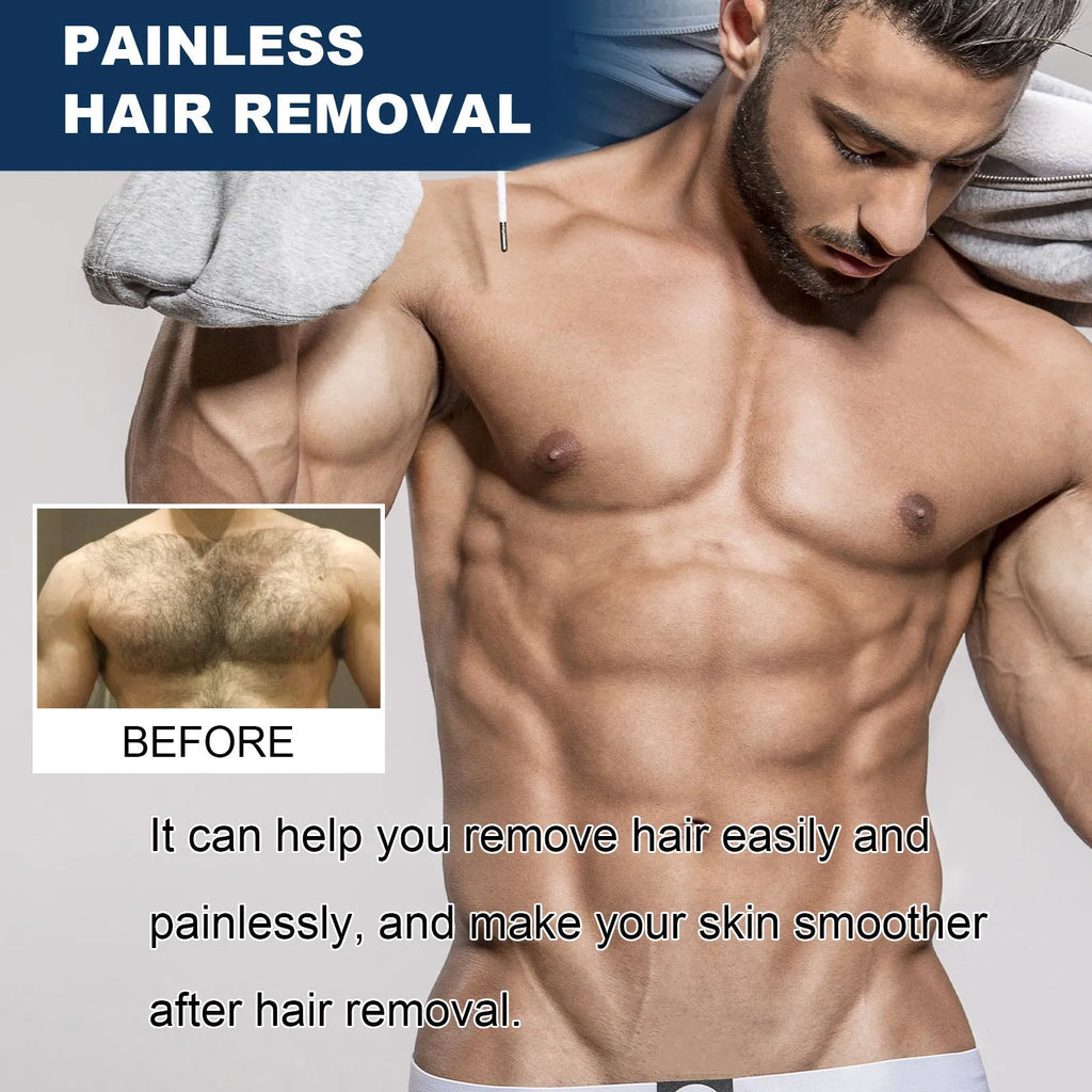 100ml men's hair removal cream for body depilation on lip beard armpit hand leg areas