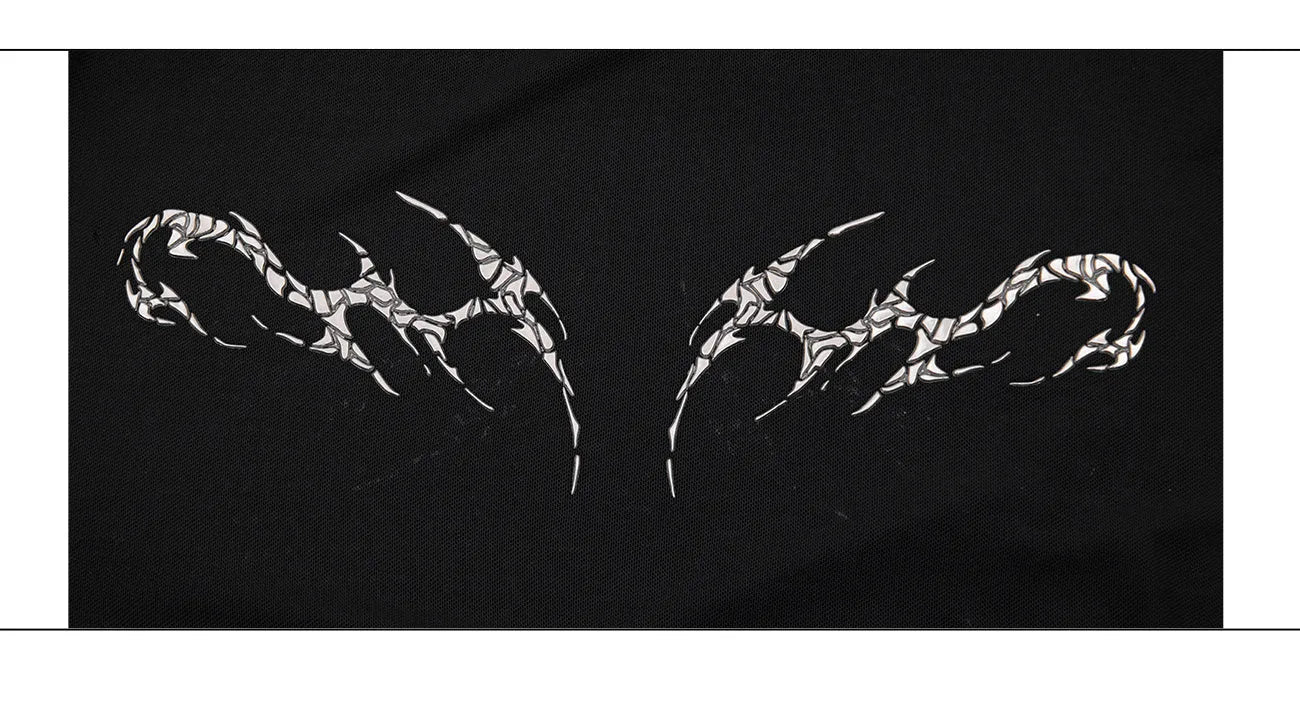 Black mesh slim-fit long sleeve women's shirt with ice-feel cooling fabric on a hanger.