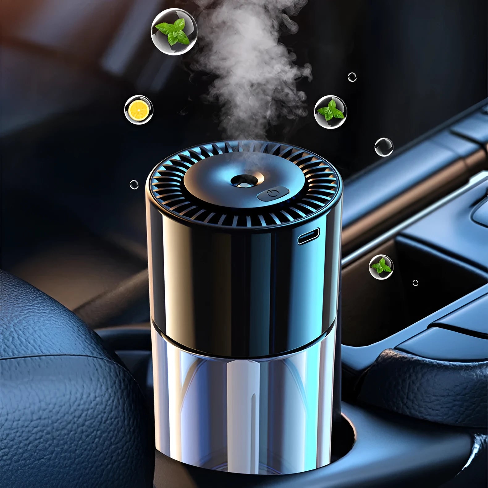 Glass plug-in perfume humidifier aroma diffuser with USB connection in multiple scent options