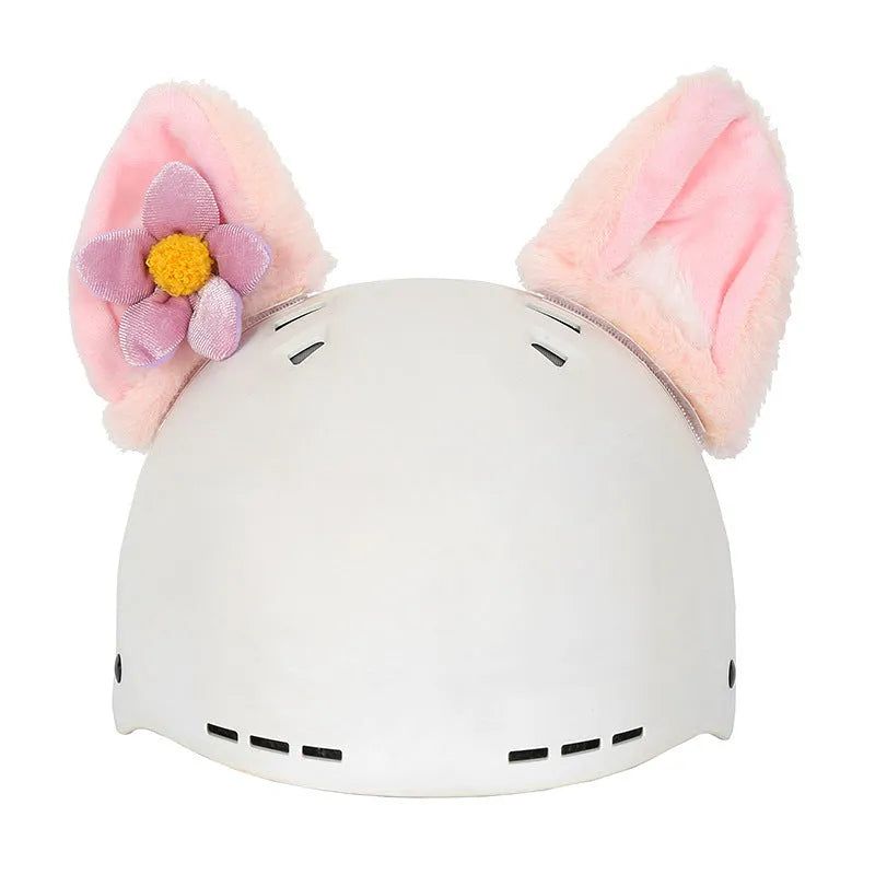 Plush fabric cartoon helmet and hat cover set in medium size with multiple character style options