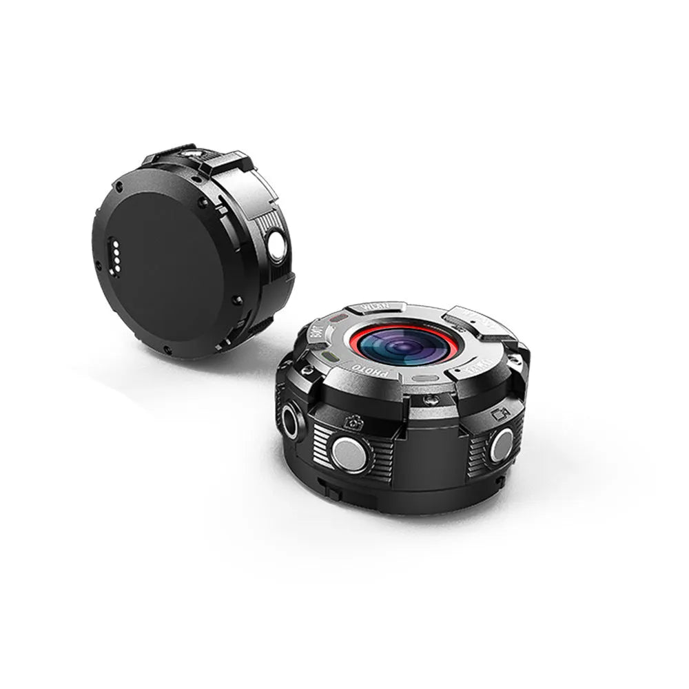 Black waterproof sports digital camera with 8MP resolution and 32GB storage