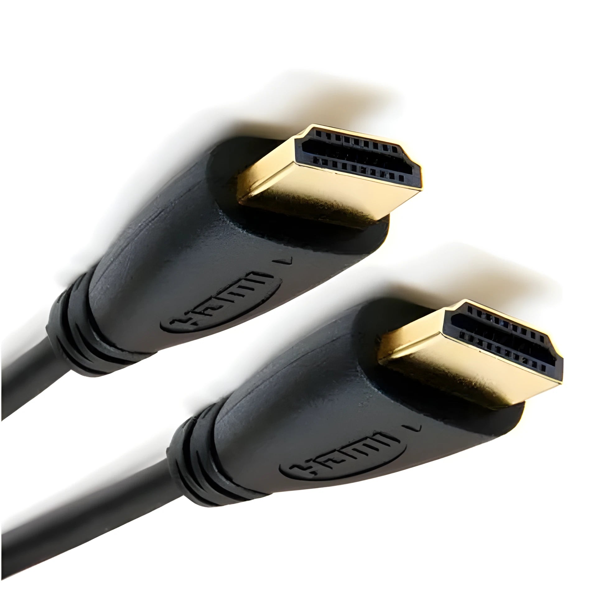 Gold plated HDMI cable with male connectors at both ends in multiple length options