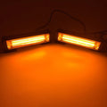 Yellow vehicle strobe warning light with 160mm diameter and aluminium alloy housing