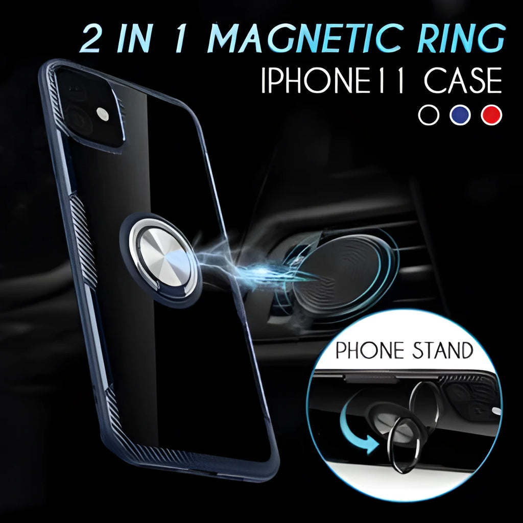 Black PU leather iPhone case with polycarbonate frame for iPhone 11 Pro Max