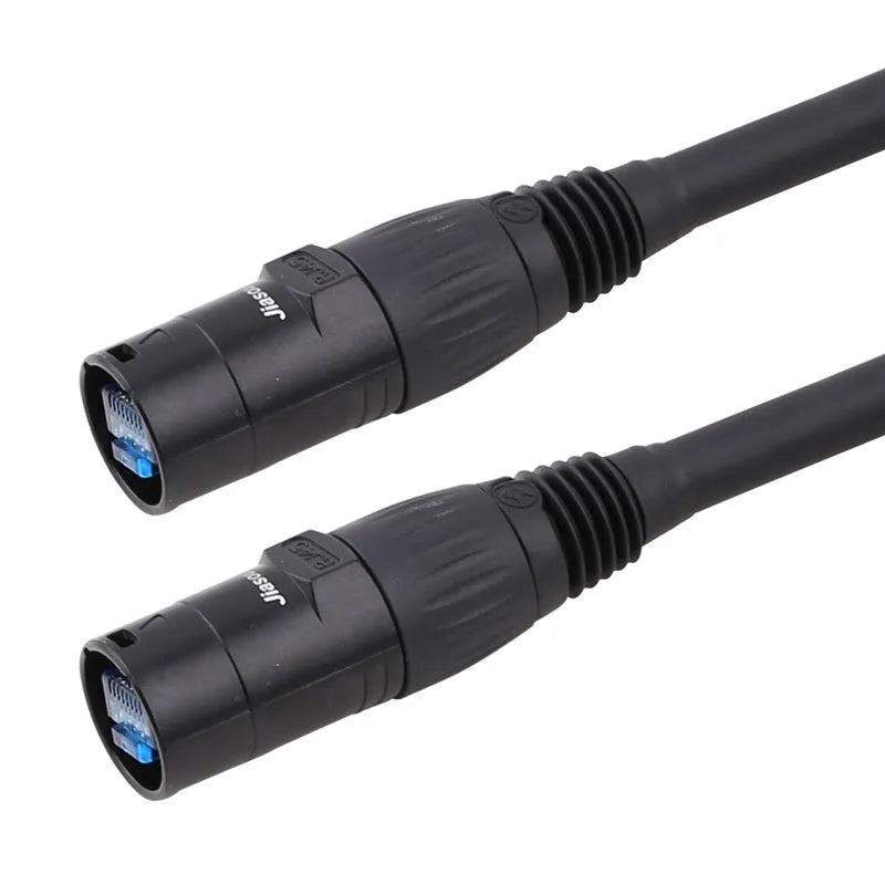 CAT6 RJ45 network extension converter cable with plug and socket connectors