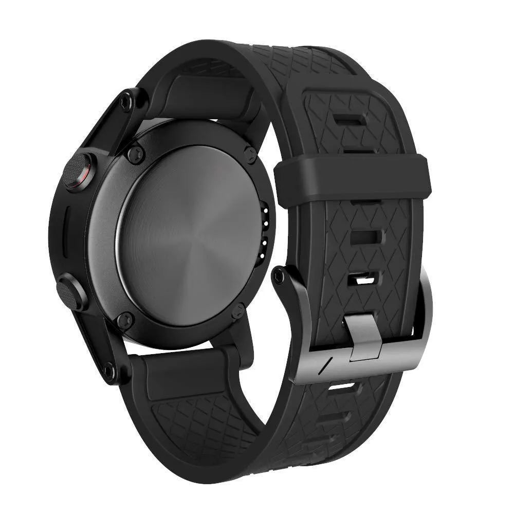Jiaming 26mm silicone watch strap with stainless steel watch-button closure in multiple colour options