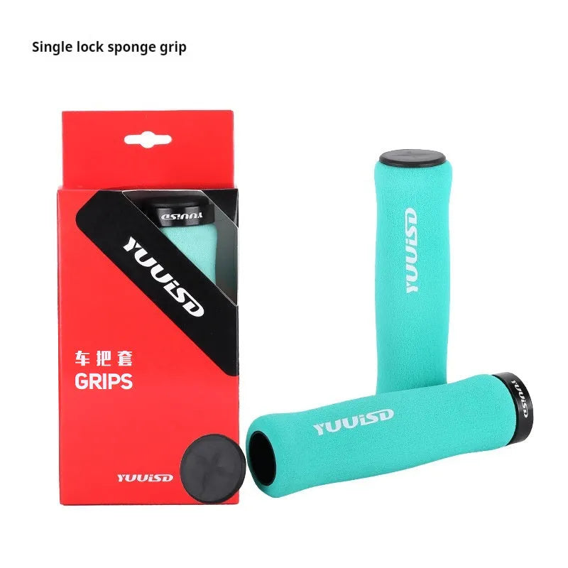 Mountain bike sponge handle cover pair in black purple or biange colour with 41g ultra-light weight