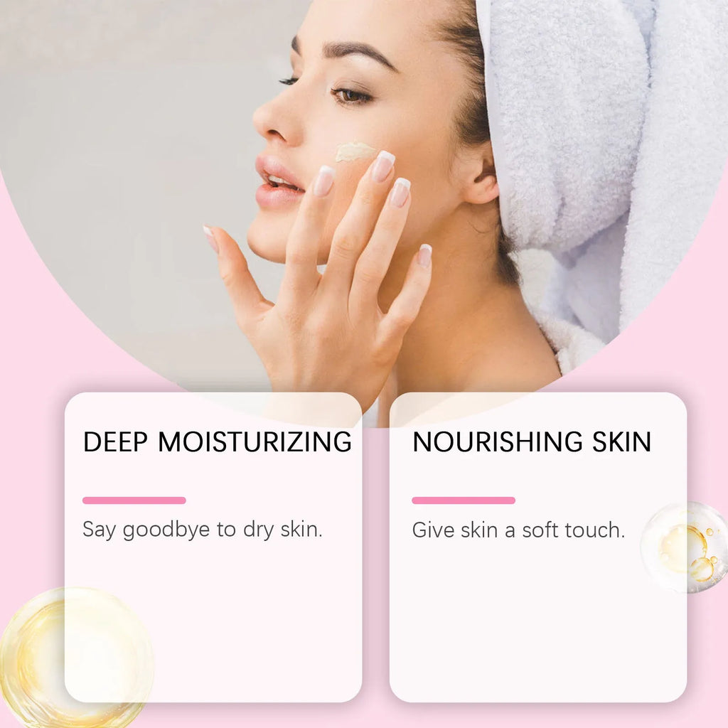 100g Sakura Butter Cream nourishing moisturising face cream in white jar