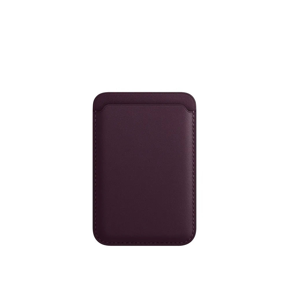MagSafe magnetic card holder iPhone case in various colours showing wallet-style design with card storage