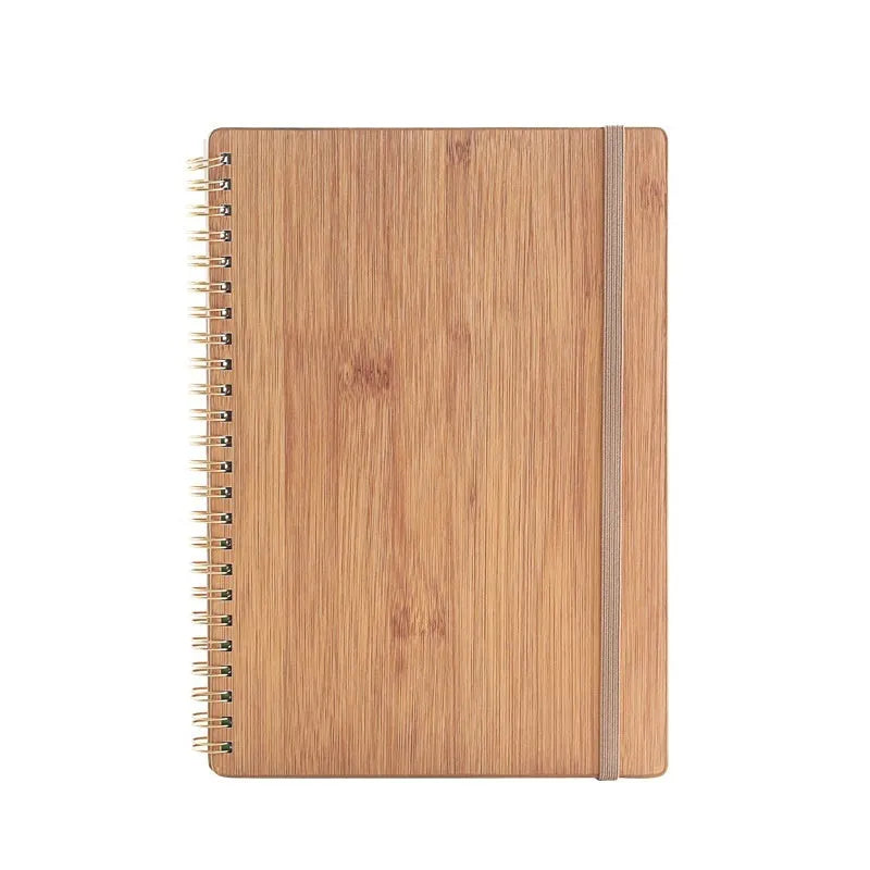 A5 erasable coil notebook with waterproof rock paper showing custom cover options including pockets and sticky notes
