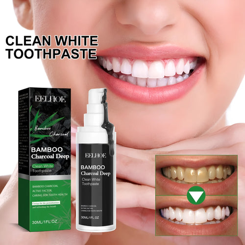 30ml bamboo charcoal bright white stain removing toothpaste tube