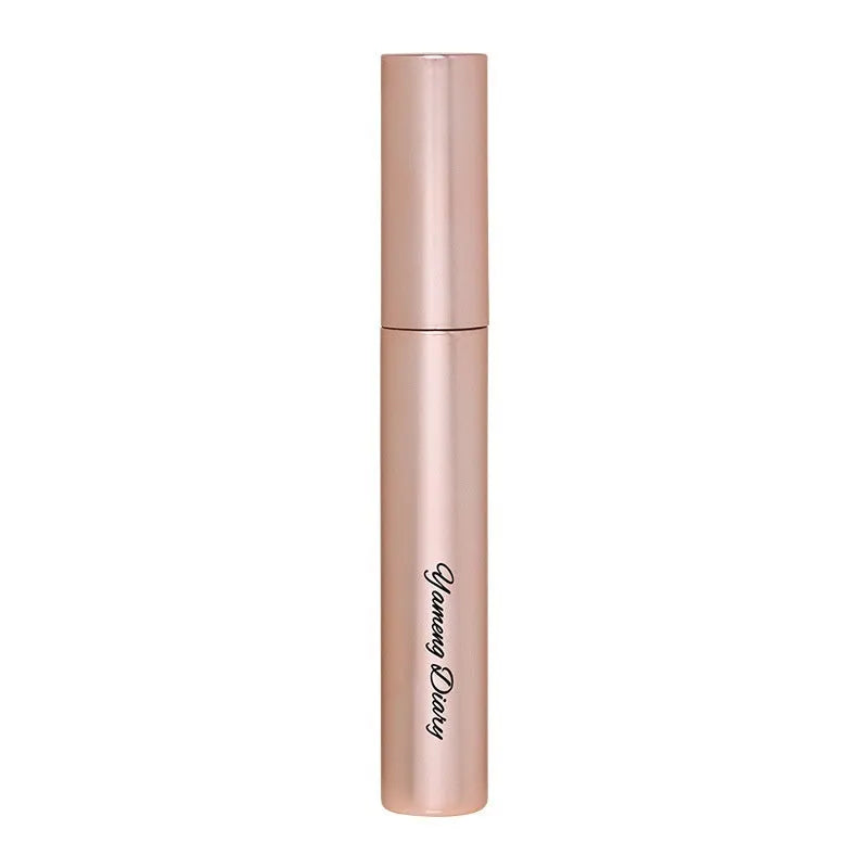 Black or brown long curling mascara tube and wand for lasting lash definition.