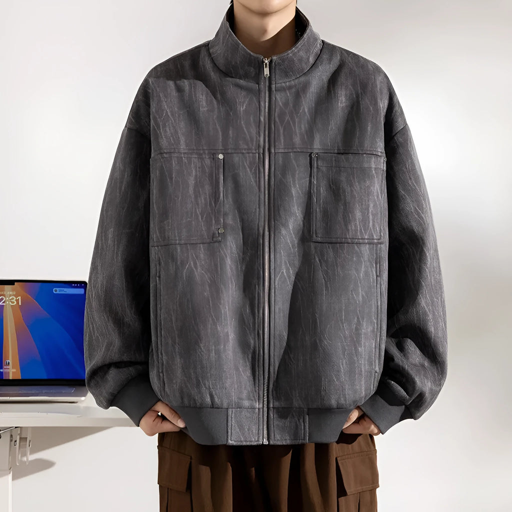 Autumn Weight-catcher Trendy Long Sleeve Casual Coat Men's Clothing in Dark Gray, Bean Green or Lilac, Polyester Drop-Shoulder Casual Coat Available in Sizes M to 8XL for Large Size Men, Suitable for Everyday Leisure Wear and Outdoor Relaxation