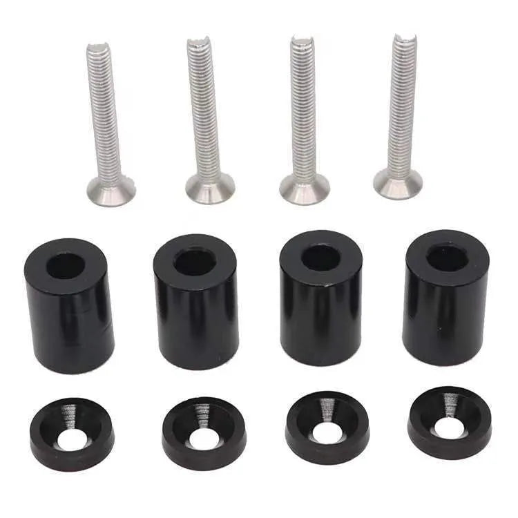 Aluminium alloy machine cover hair pack body in red blue and black for 6MM 8MM aperture