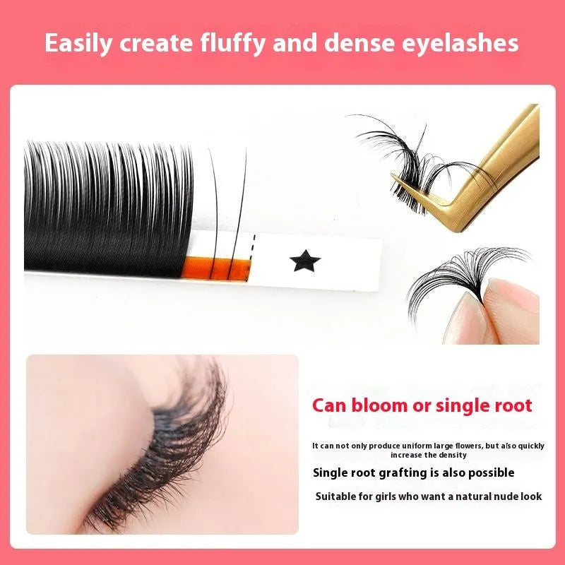 Pack of matte mink hair false eyelashes showing dense 16-row strip on a clear background.