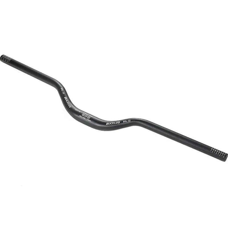 Aluminium alloy downhill folding bicycle swallow handlebar in black, 31.8mm clamp, 720mm width