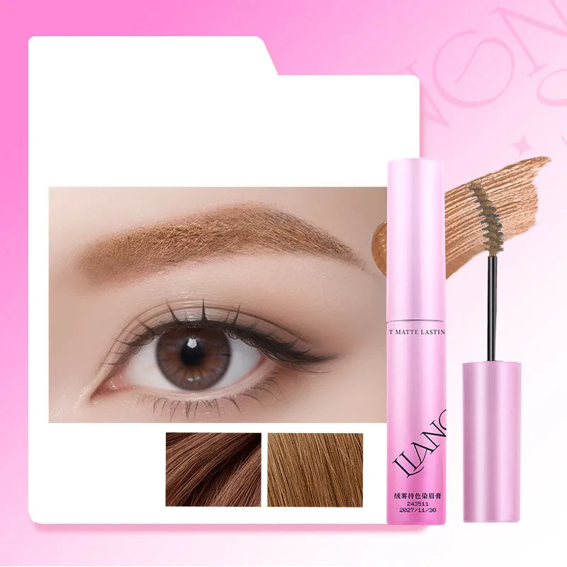 Velvet fog eyebrow cream in compact with four neutral shade options for brow definition