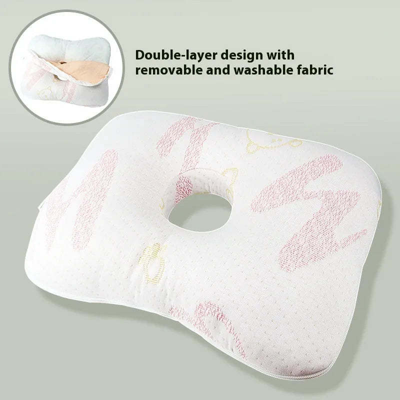 Single hole ear pillow for beauty salon with New Chinese style design and polyester fibre filling