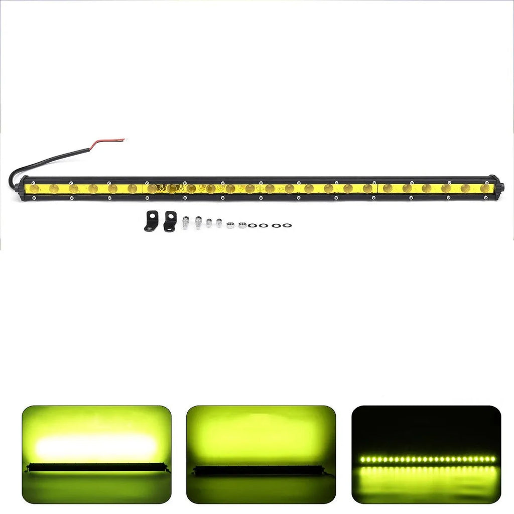 25-inch single row aluminium LED light bar for off-road truck and 4x4 vehicle lighting