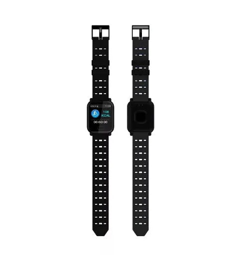 A6 smart bracelet with colour screen and silicone strap in choice of black, blue or orange colours