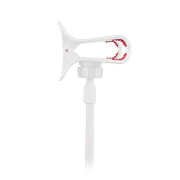 Black universal mobile phone holder with long 70cm flexible arm and V-type clip.