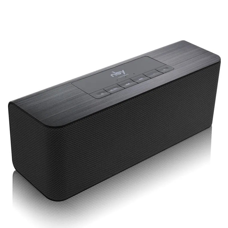 NBY5540 wireless Bluetooth speaker in Black with dual 5W speakers and hands-free microphone