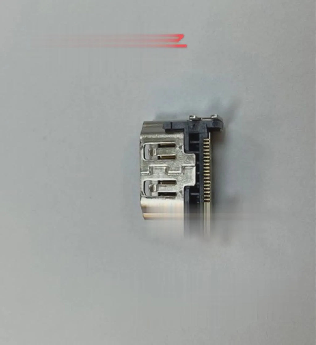 Silver HDMI interface host socket connector for gaming console port replacement
