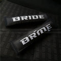 Car seatbelt shoulder pad set in cotton sponge cloth with embroidery decoration, 22.5cm length