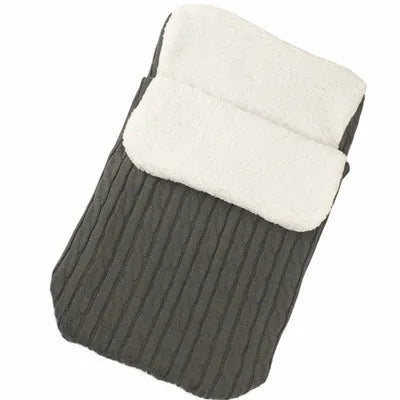 Baby stroller sleeping bag with thick cotton wool filling in envelope design, available in 15 colours including black and beige