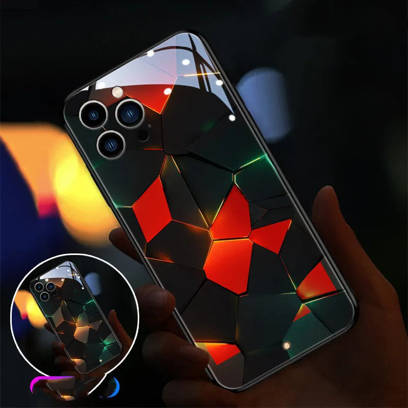 Xpress 14 iPhone case with tempered glass back and incoming light notification indicator