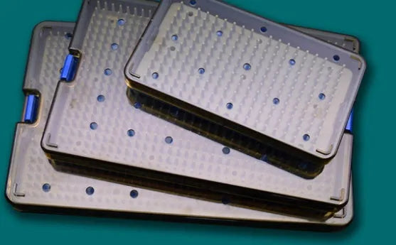 Silicone UV disinfection box shown in three sizes for sterilising phones, keys, and jewellery