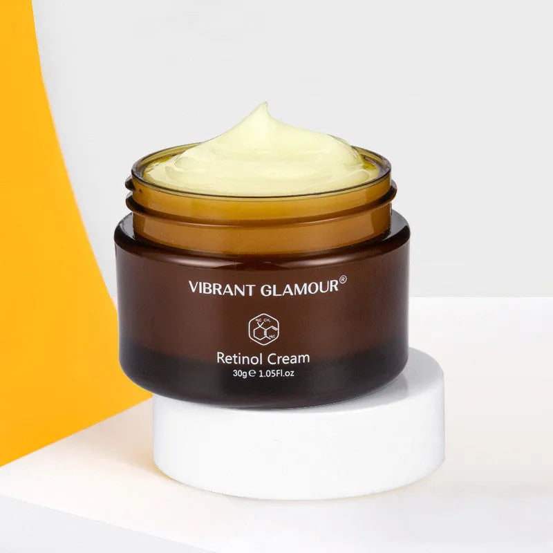 30g bottle of retinol facial serum for reducing dry lines and fine lines