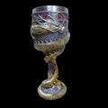 Red wine glass with Chinese dragon 3D engraving on stainless steel