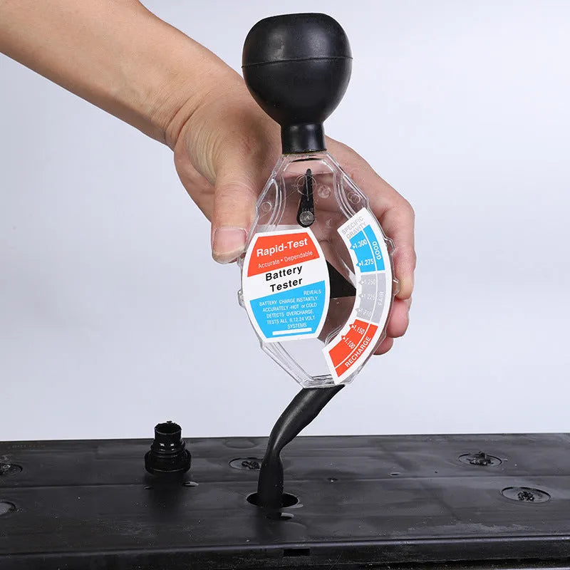 ABS plastic battery electrolyte hydrometer with suction mechanism for testing specific gravity