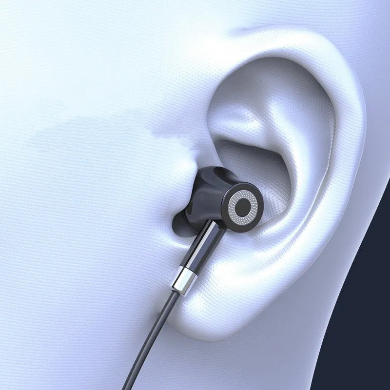 Black wireless sports Bluetooth headset with neckband design, showing power display screen.